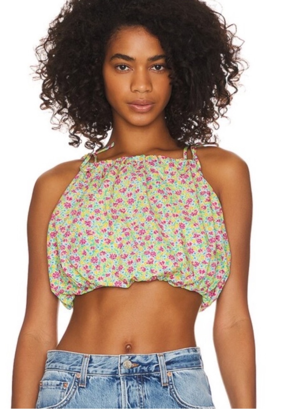 Lovers + Friends Kian Crop Top in Millie Floral Multi
